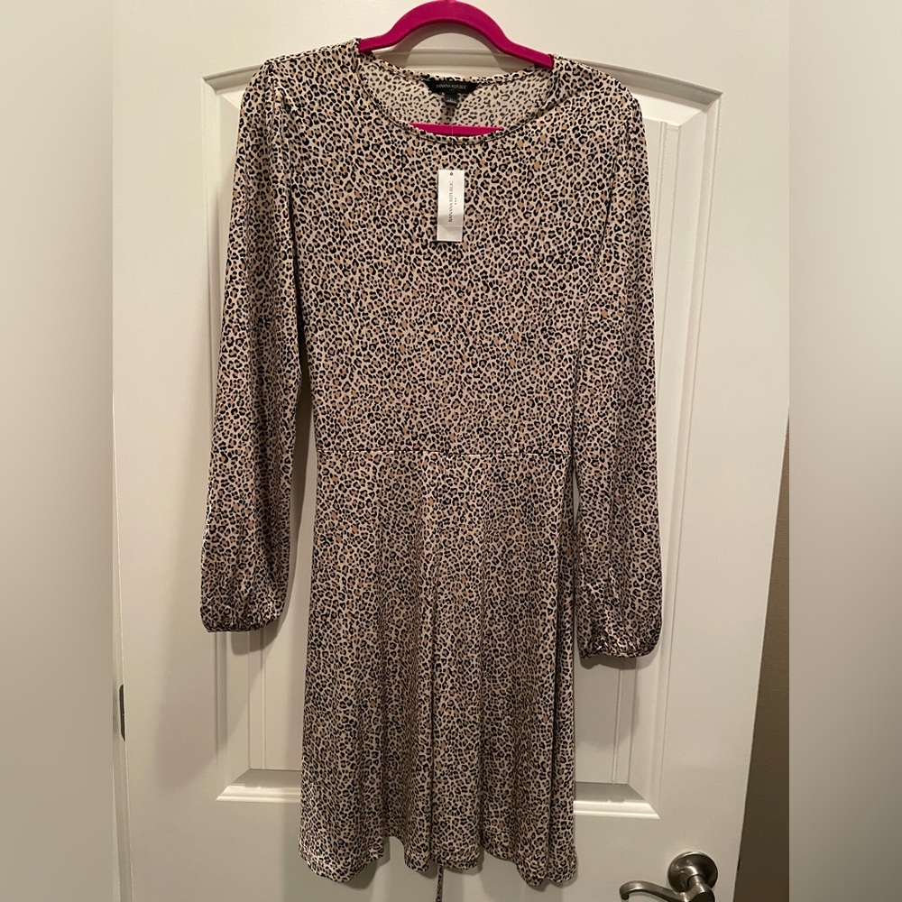 NWT Banana Republic Factory Leopard Print Dress